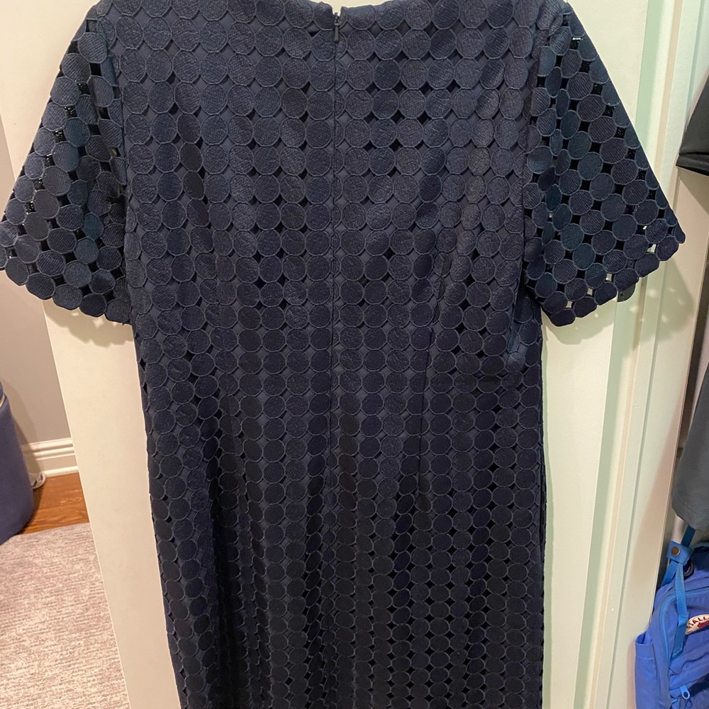 super pretty Navy dress with circle pattern